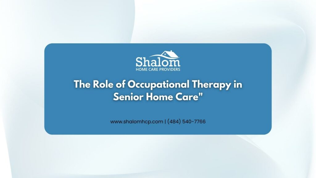 The Role of Occupational Therapy in Senior Home Care